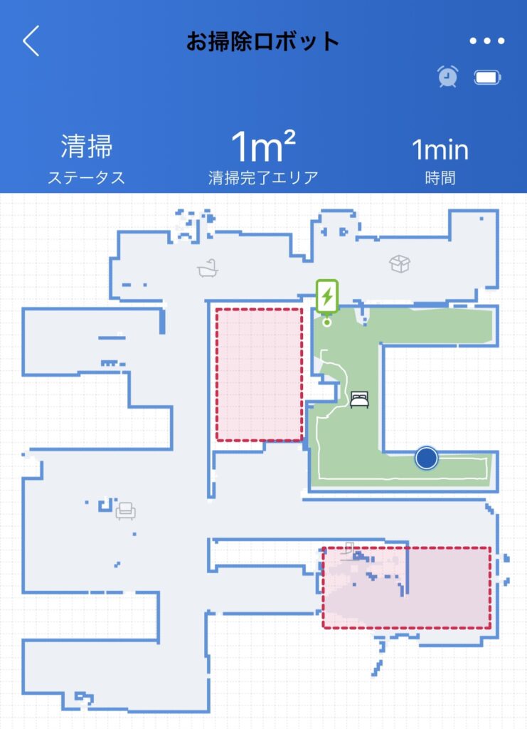 エコバックスDEEBOT N8 PRO+エリアモード