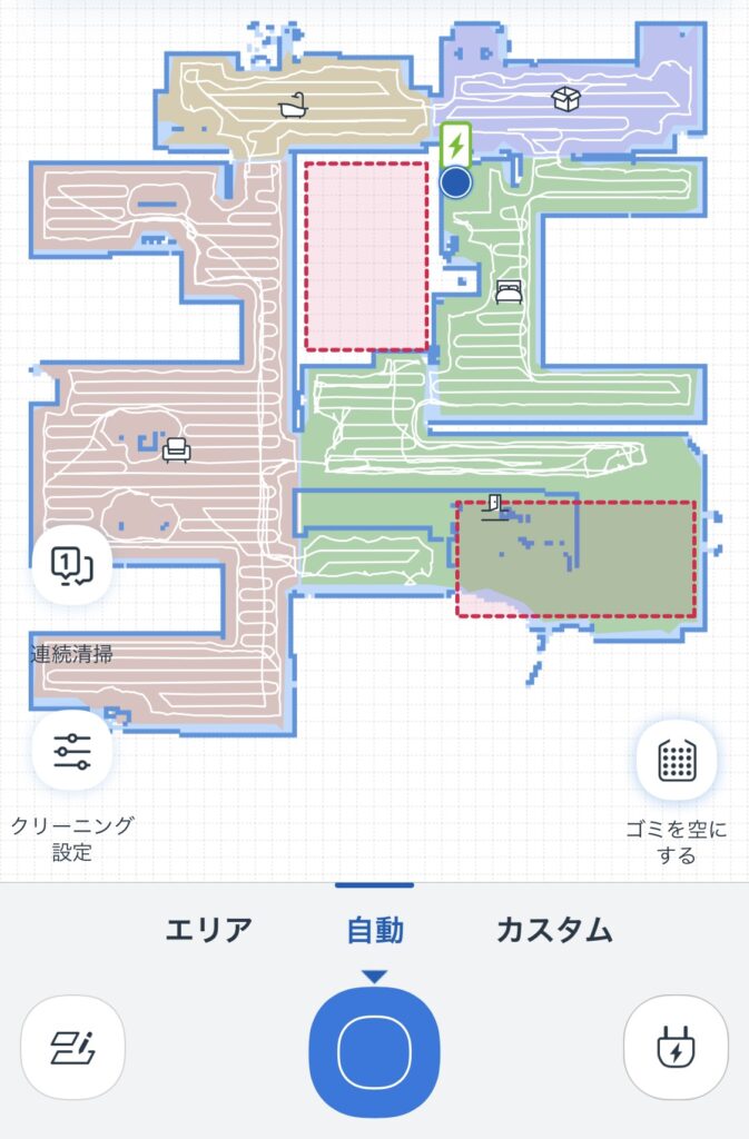 エコバックスDEEBOT N8 PRO+自動モード