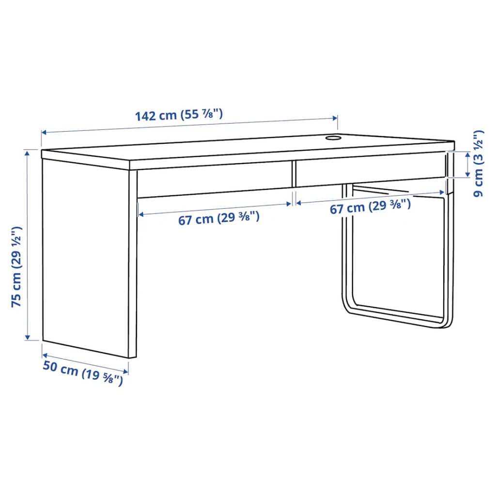 IKEA MICKE(ミッケ)デスク寸法